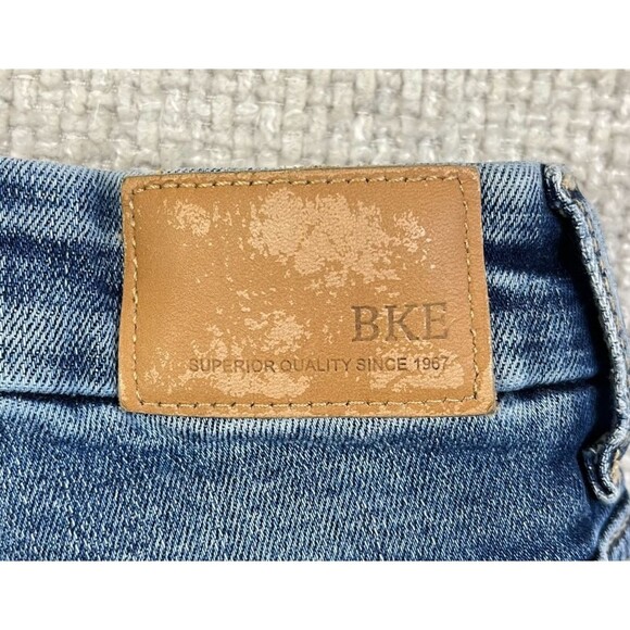 BKE Billie Slim Fit High Rise Skinny Jeans Women's 25 Distressed Blue Denim - Picture 7 of 12